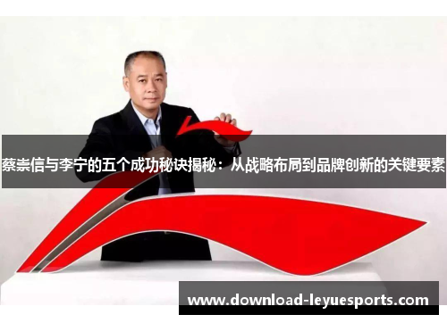 蔡崇信与李宁的五个成功秘诀揭秘:从战略布局到品牌创新的关键要素 蔡崇信与李宁的五个成功秘诀揭秘:从战略布局到品牌创新的关键要素